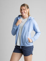 Women's Gabriella Full Zip Hooded Sweatshirt - Stonewashed