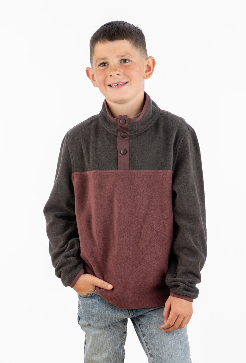 Boy's Frostbite Microfleece Pullover - LIV Outdoor