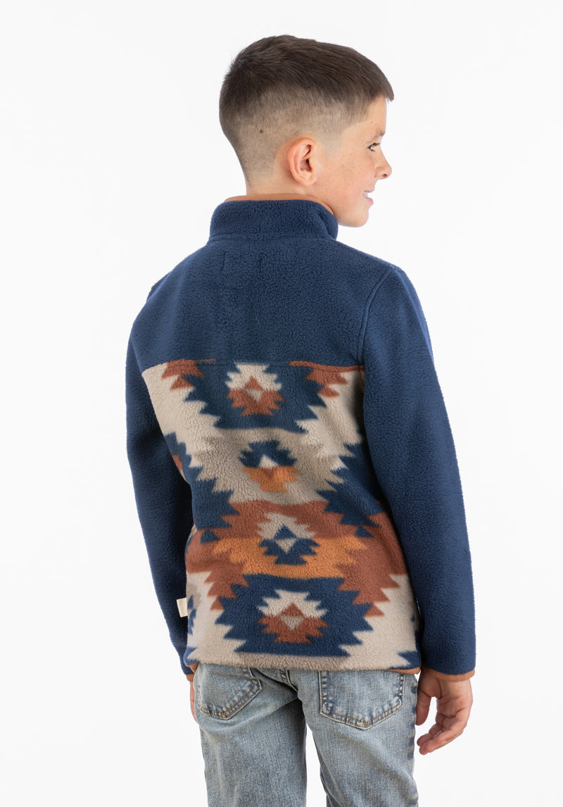 Boy's Heavy Fleece Subzero Pullover - Print - LIV Outdoor
