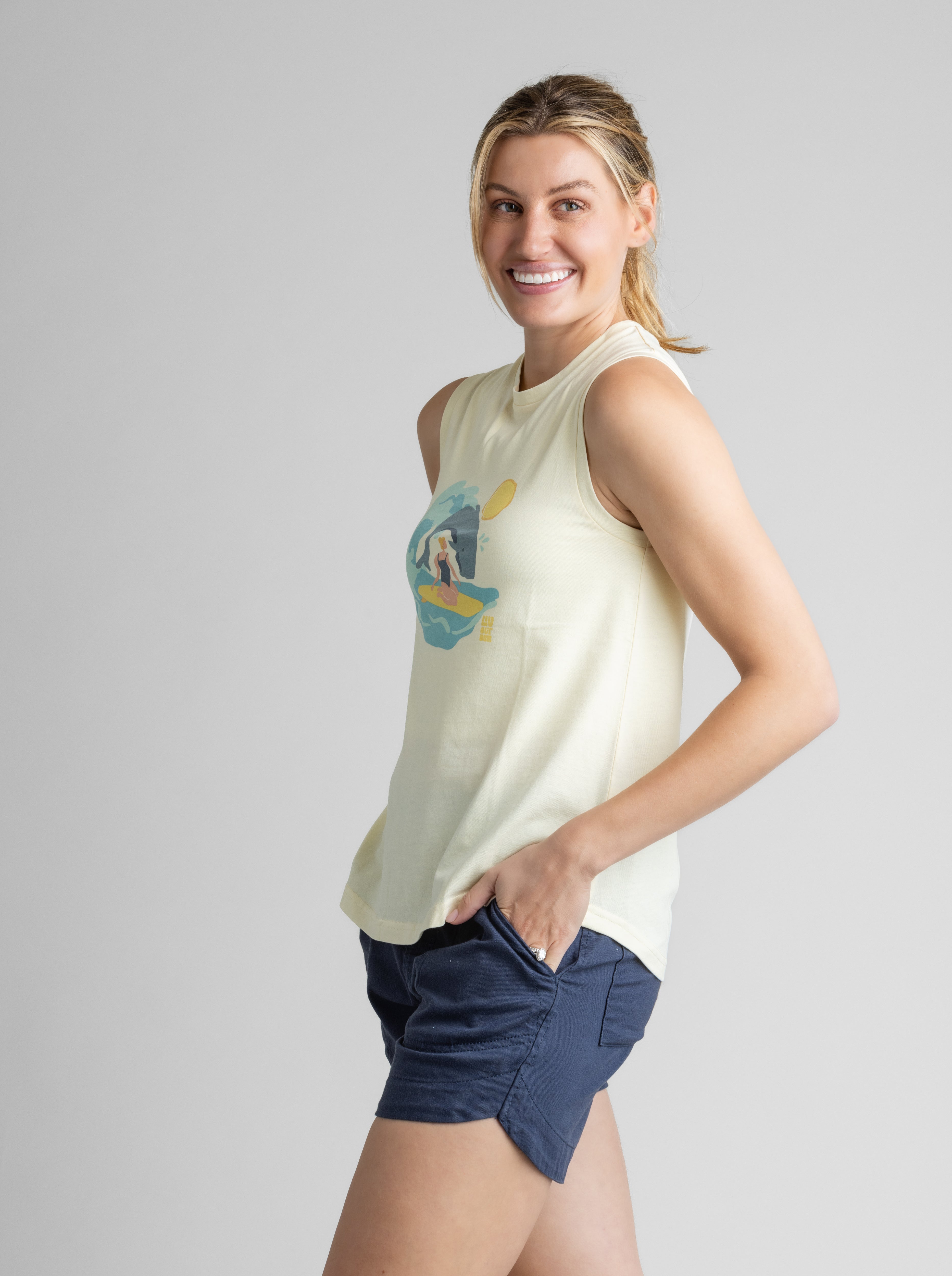 Women's Reagan Graphic Tank - Stonewashed