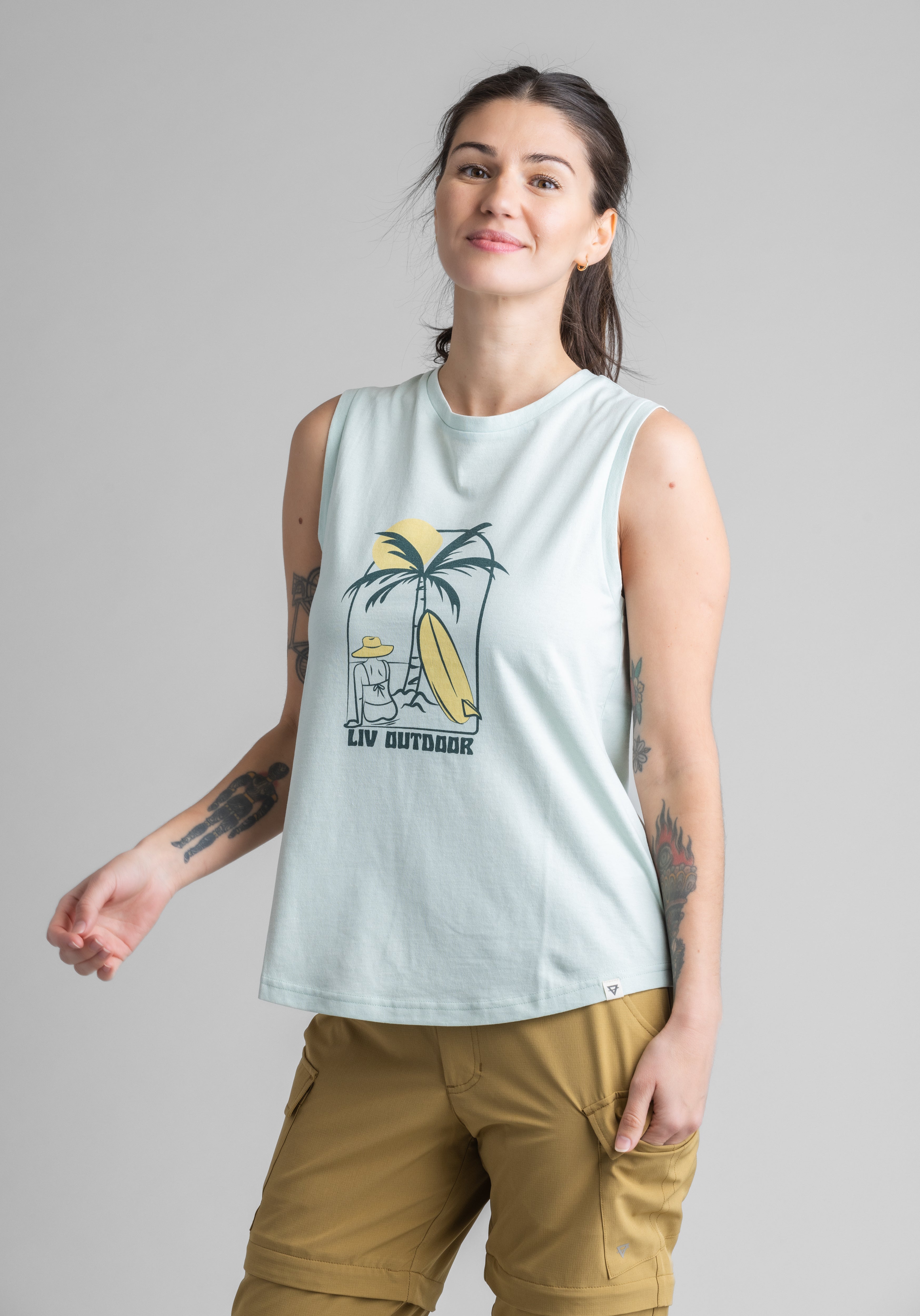 Women's Reagan Graphic Tank - Stonewashed