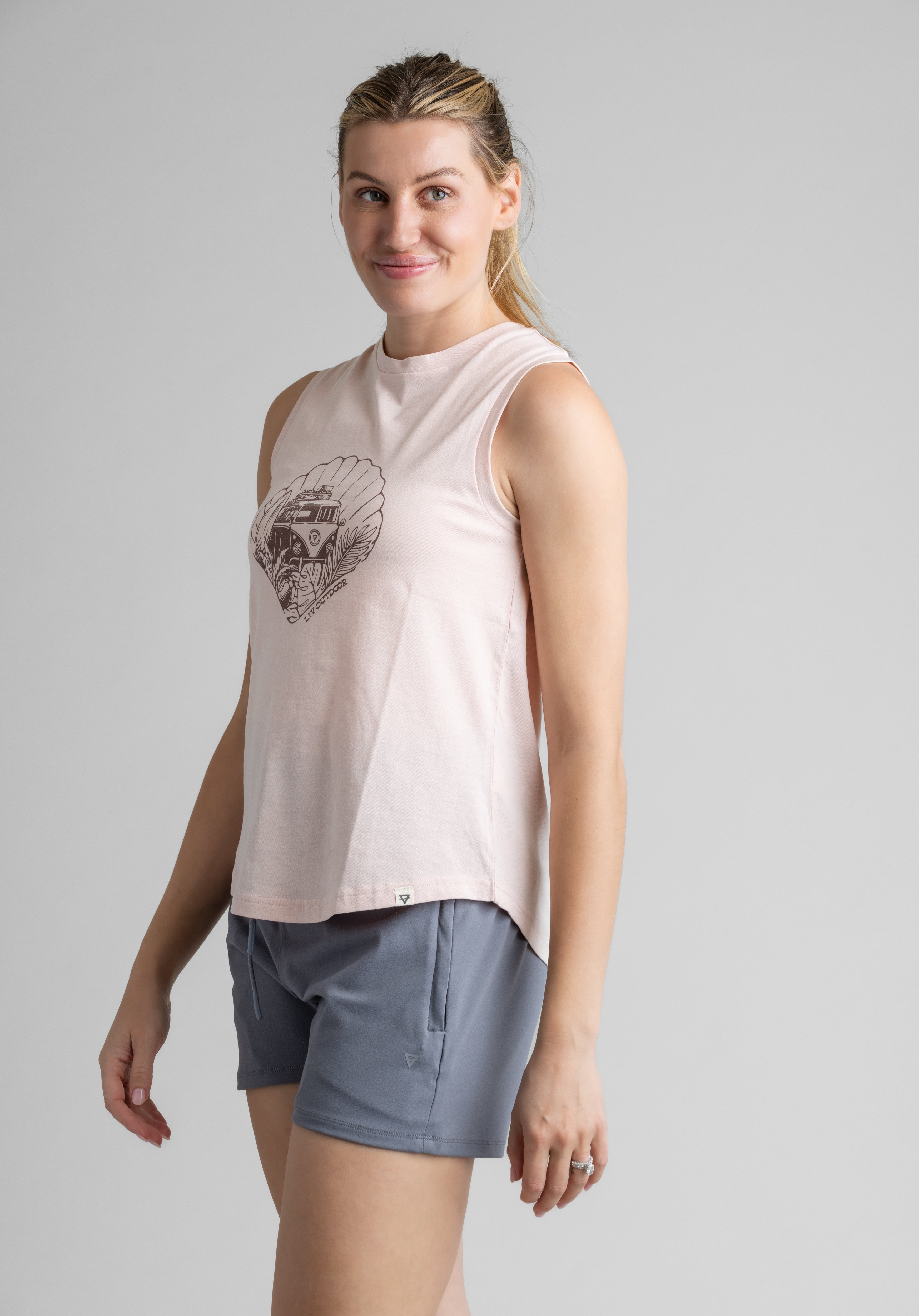 Women's Reagan Graphic Tank - Stonewashed