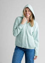 Women's Gabriella Full Zip Hooded Sweatshirt - Stonewashed