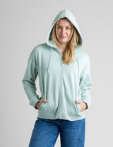 Women's Gabriella Hooded Full Zip Sweatshirt  in Plus - Stonewashed