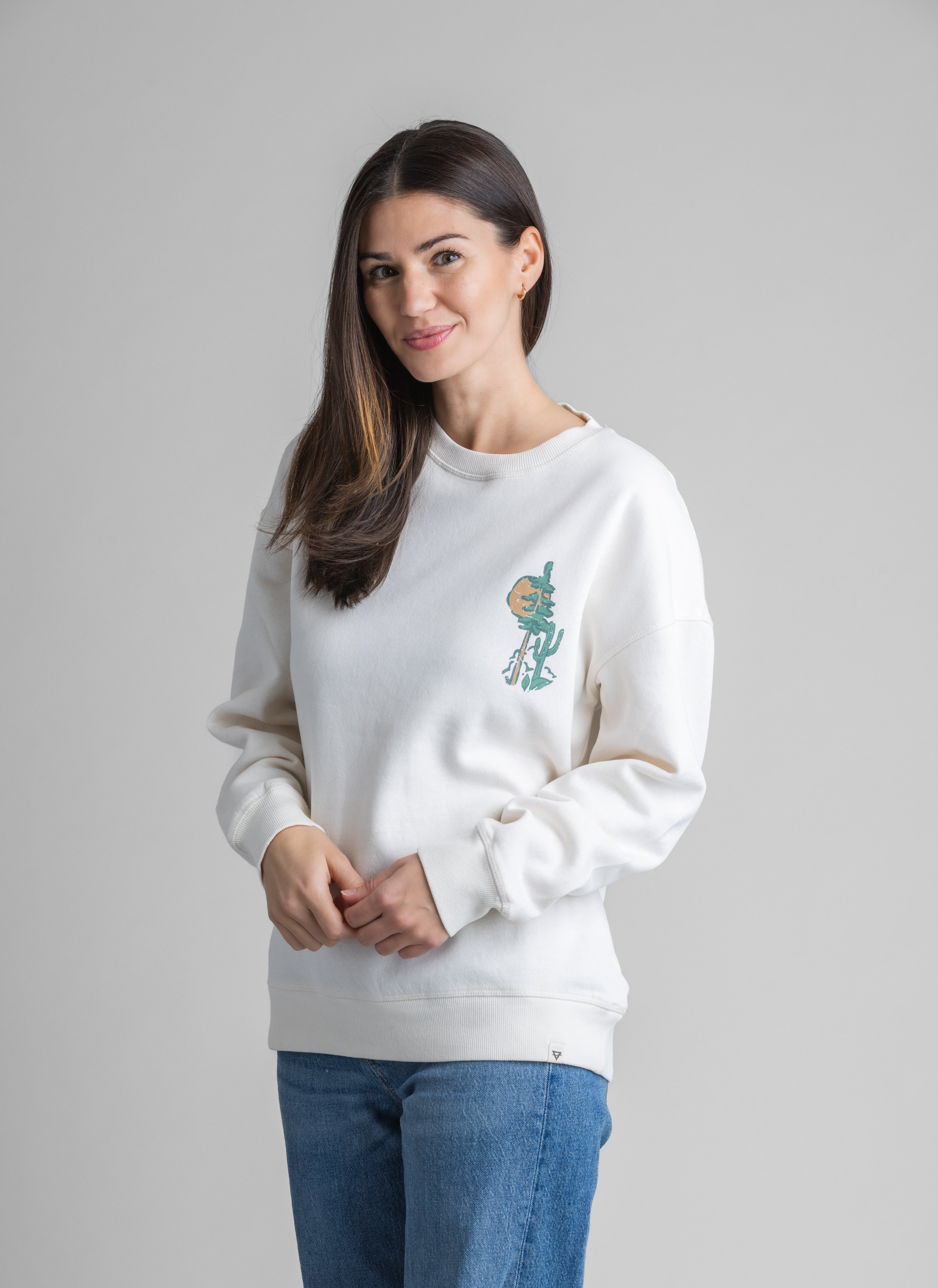 Women's Gabriella Oversized Graphic Crew Sweatshirt