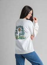 Women's Gabriella Oversized Graphic Crew Sweatshirt - Stonewashed