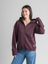 Women's Gabriella Full Zip Hooded Sweatshirt - Stonewashed