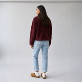 Women's LIV Outdoor Ainsley plush sherpa full zip jacket, cozy fleece with a high collar and full front zipper for warmth and comfort.