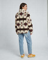 Women's LIV Outdoor Ainsley Sherpa Pullover in cozy fleece, featuring a relaxed fit and soft, warm material for casual wear.