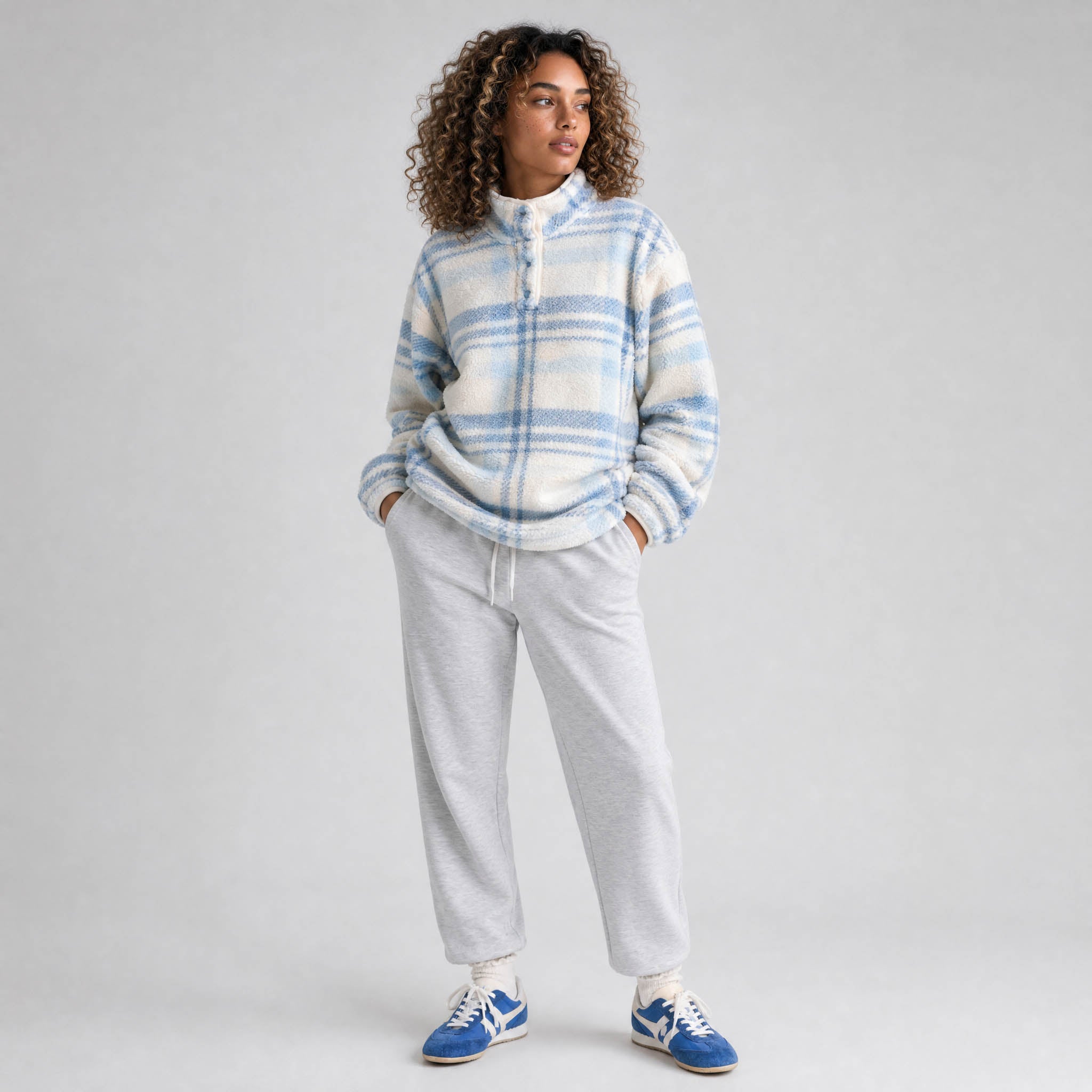 Women's Ainsley Plush Sherpa Snap Pullover