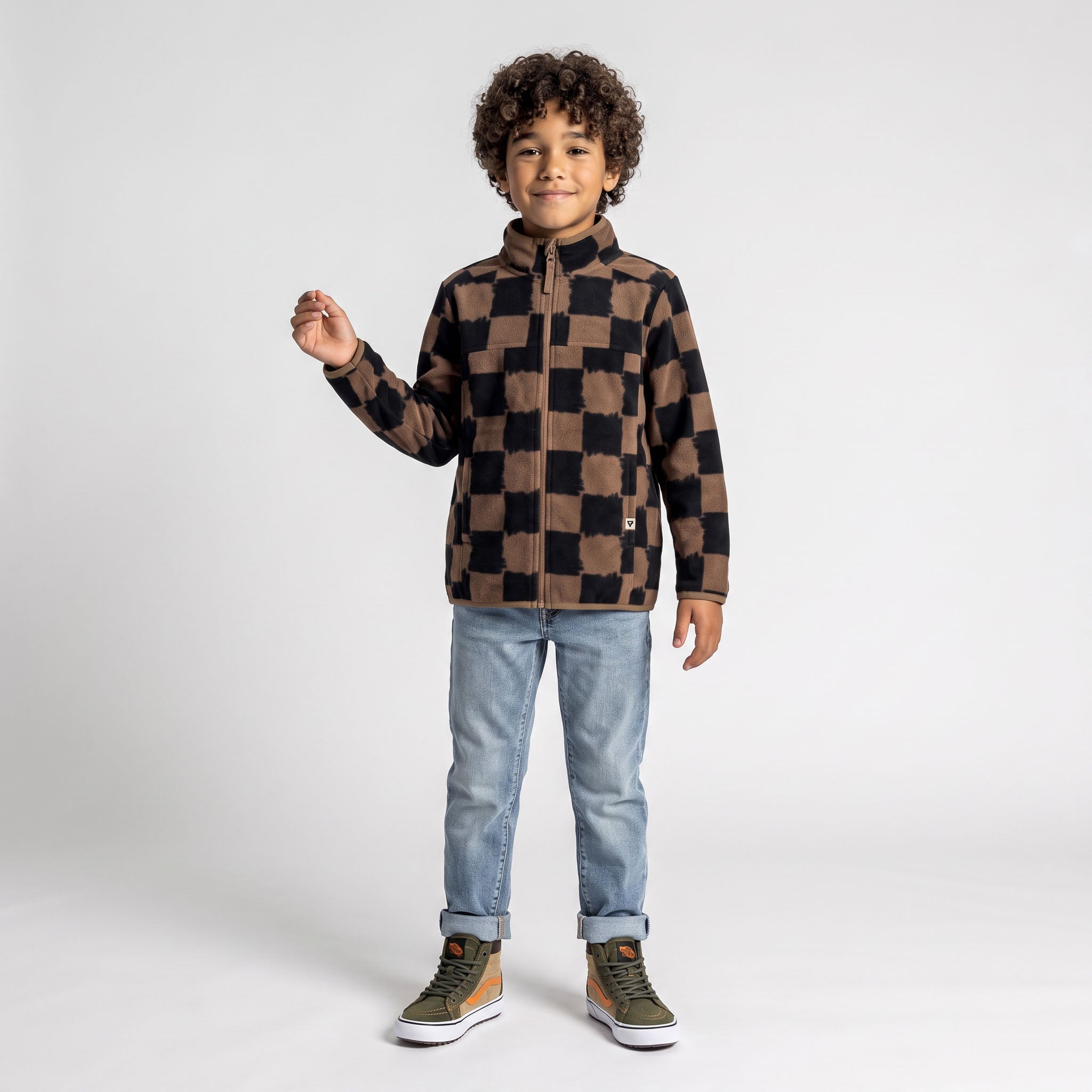 Unisex Trail Microfleece Printed Jacket - Youth Sizing