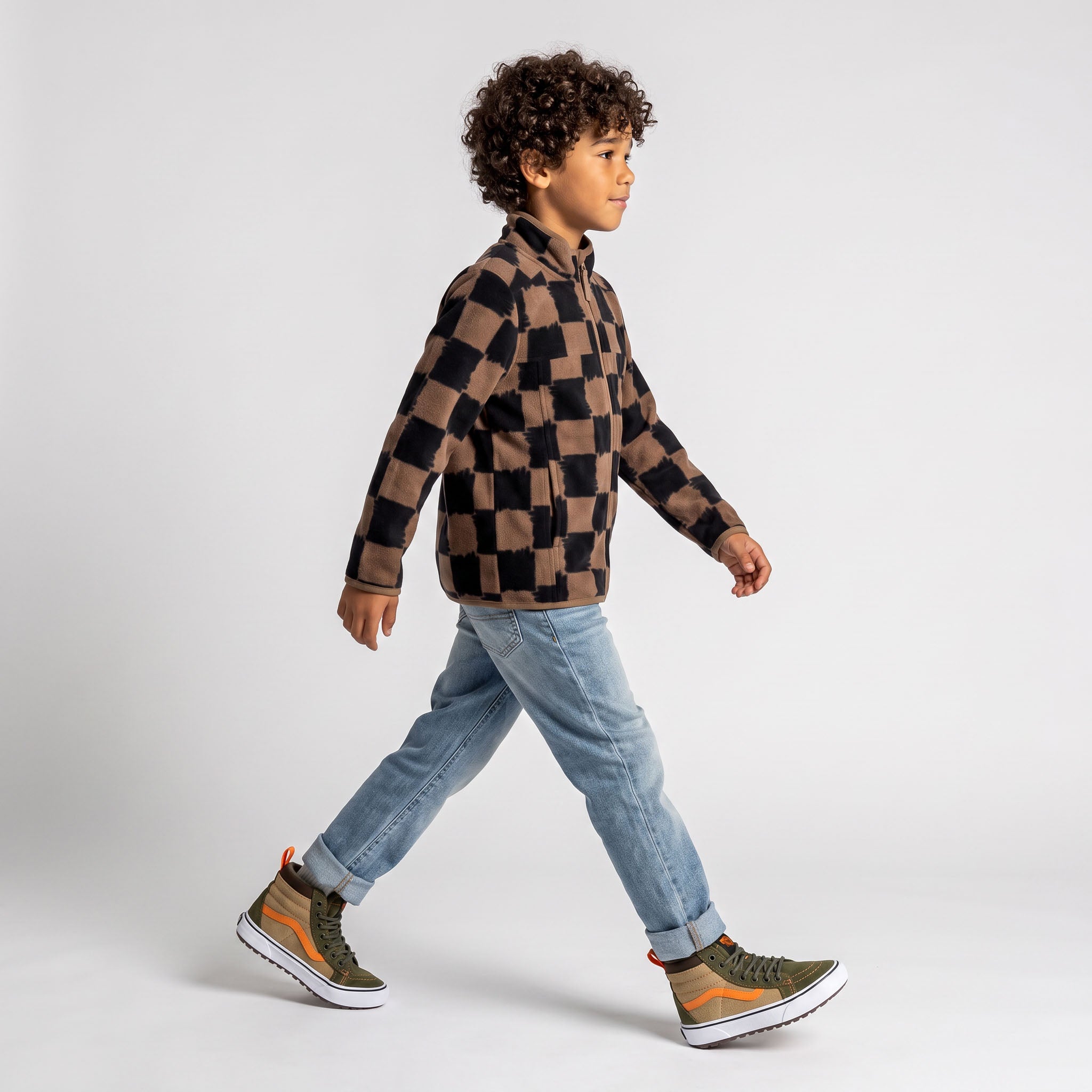 Unisex Trail Microfleece Printed Jacket - Youth Sizing