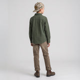 Boys Lichen Stretch Flannel Shirt