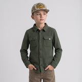 Boys Lichen Stretch Flannel Shirt