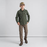 Boys Lichen Stretch Flannel Shirt