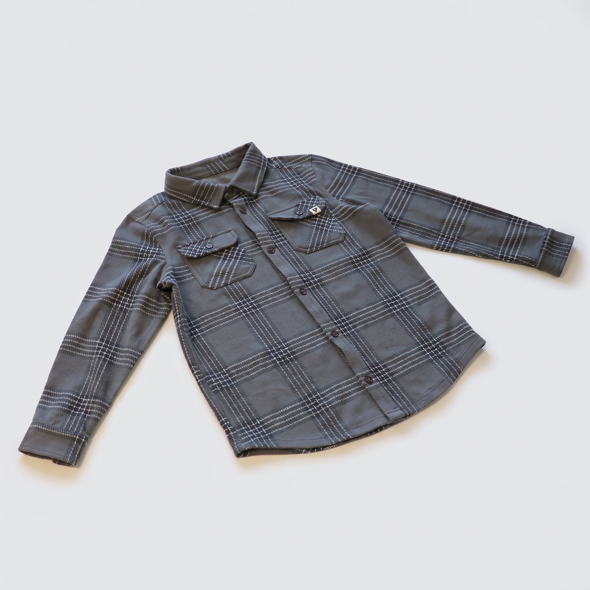 Boys Lichen Stretch Flannel Shirt