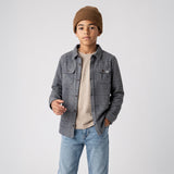 Boys Lichen Stretch Flannel Shirt