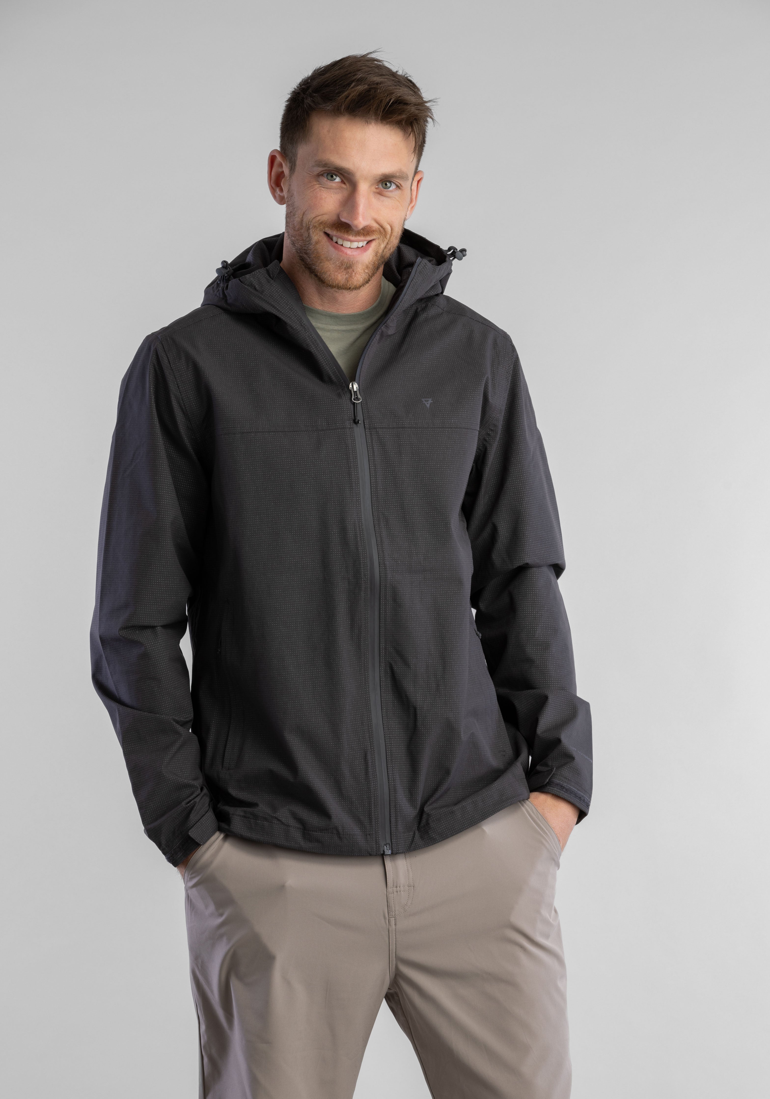 And Wander Loose Fitting Rain Jacket Navy