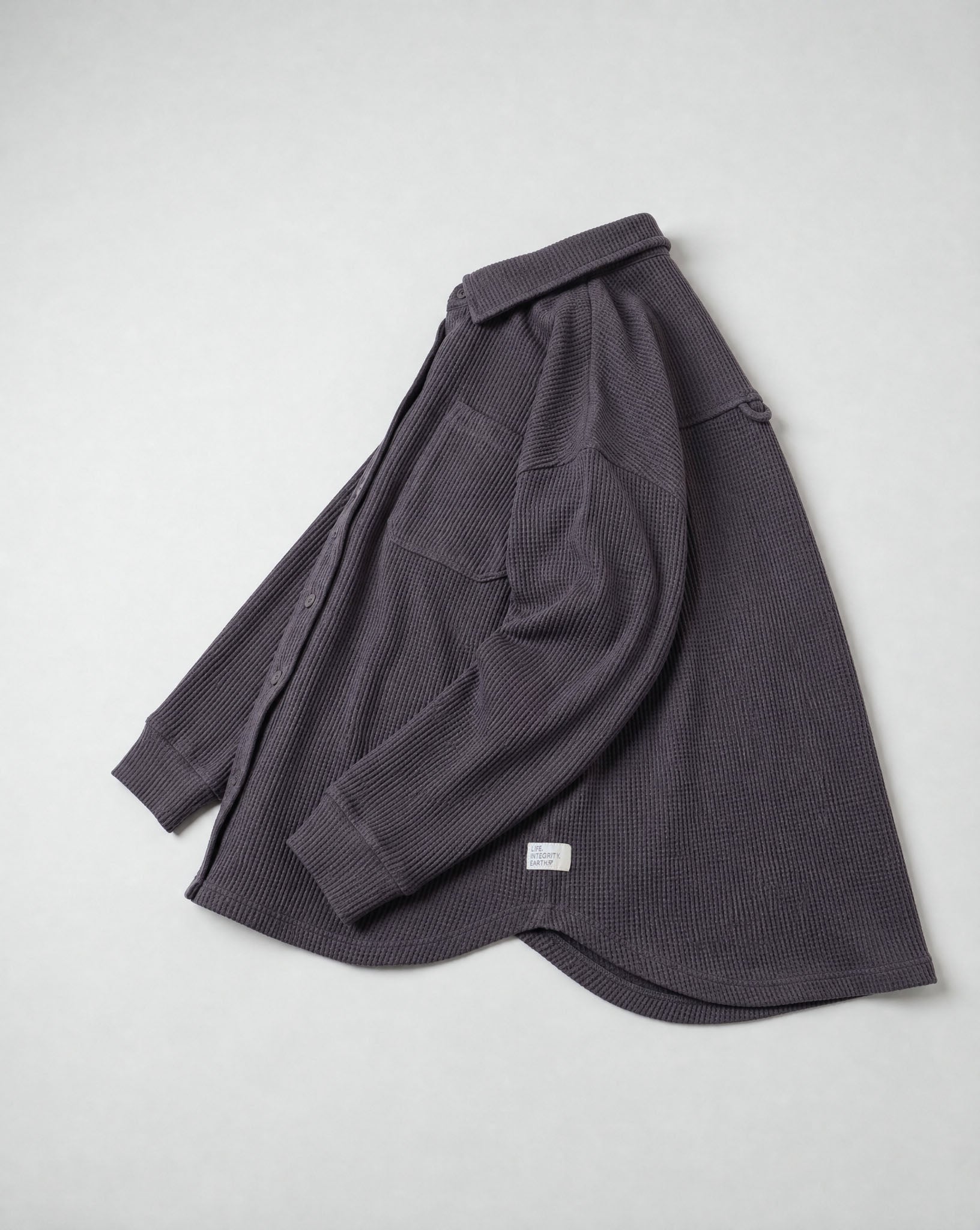 Kigo Heavy Waffle Shacket