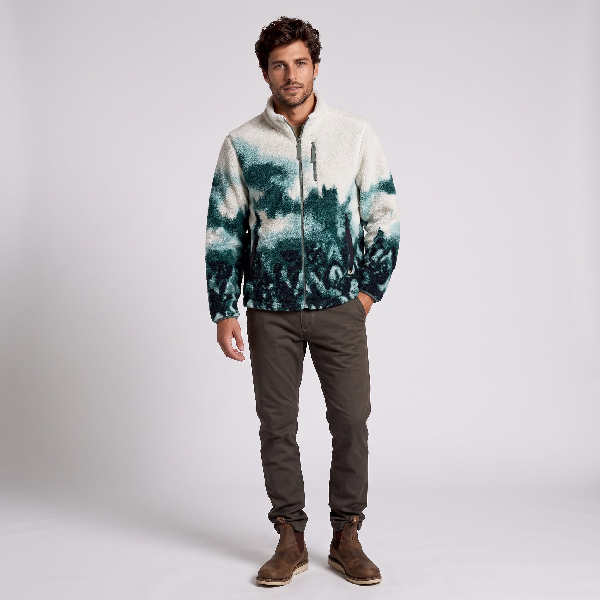 Men's Kismet Jersey Lined Printed Berber Jacket