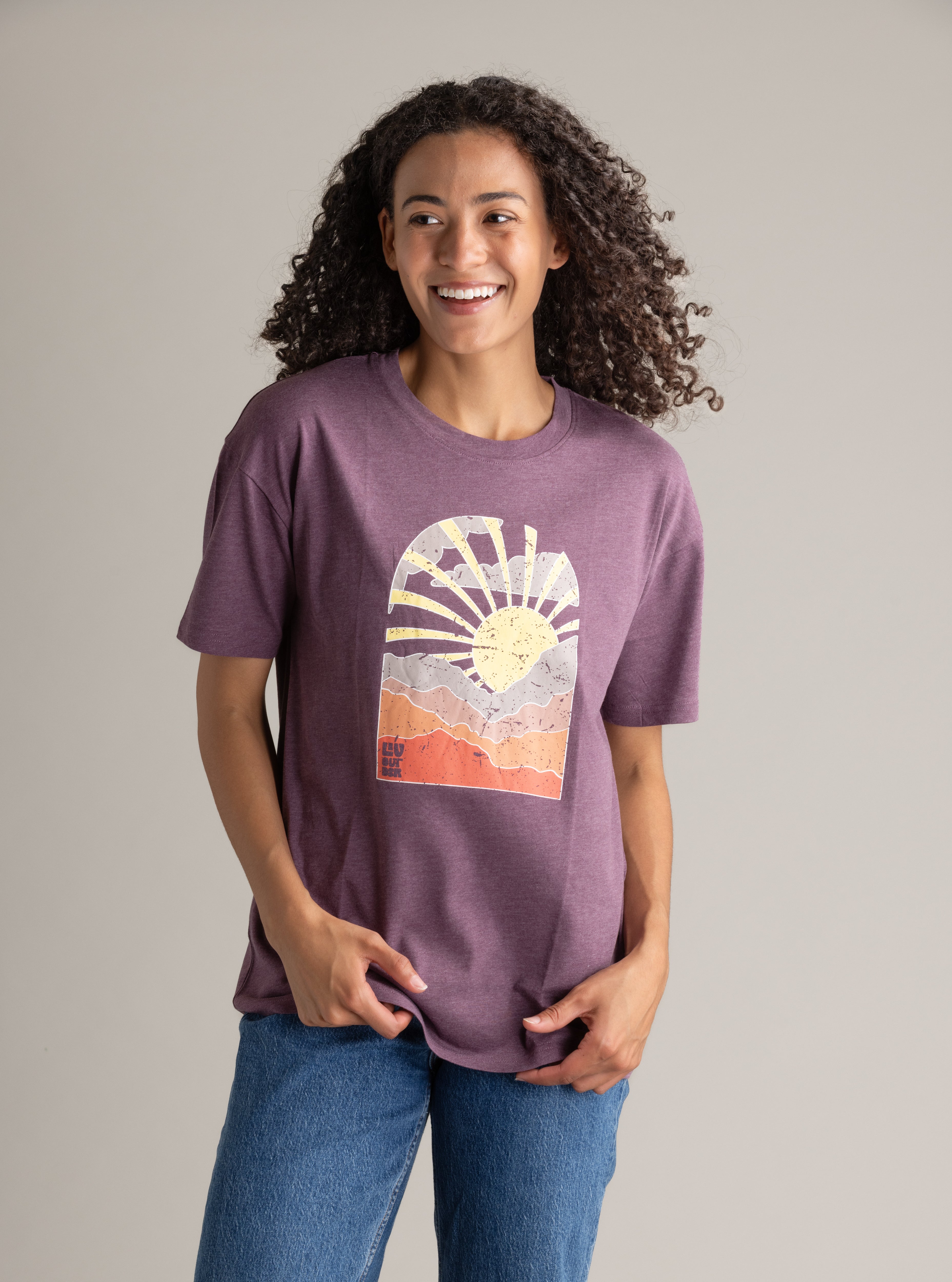Women's Reagan Oversized Crew - Stonewashed - LIV Outdoor