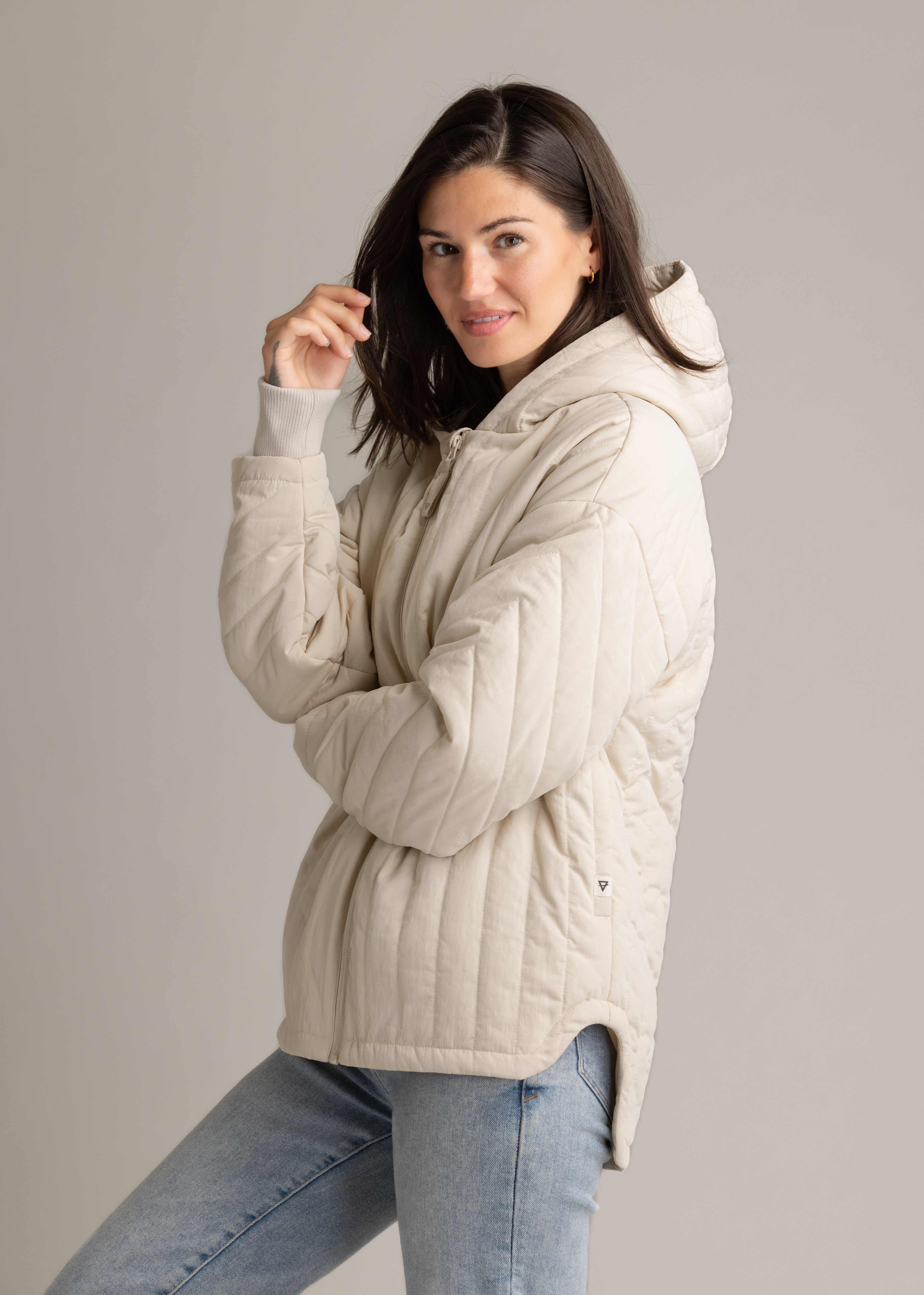 Women's Vela Full Zip vertical Quilt Jacket