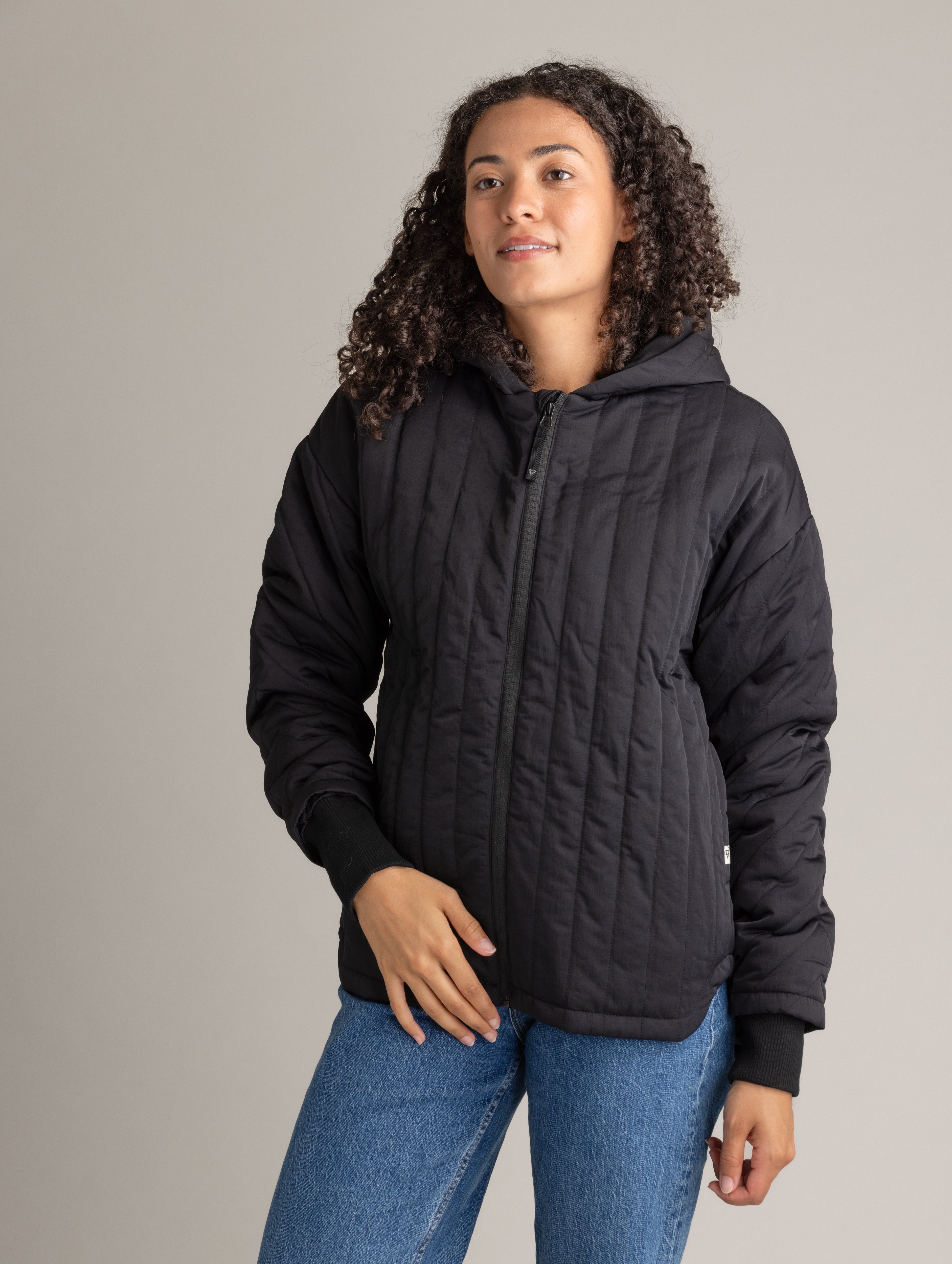 Women's Vela Full Zip vertical Quilt Jacket