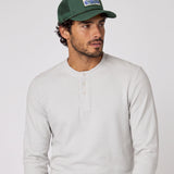 Men's Lichen Stretch Flannel Henley
