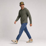 Men's Lichen Stretch Flannel Hooded Henley