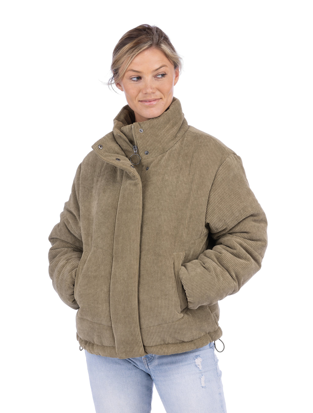 Women's Kiara Corduroy Puffer Jacket – LIV Outdoor