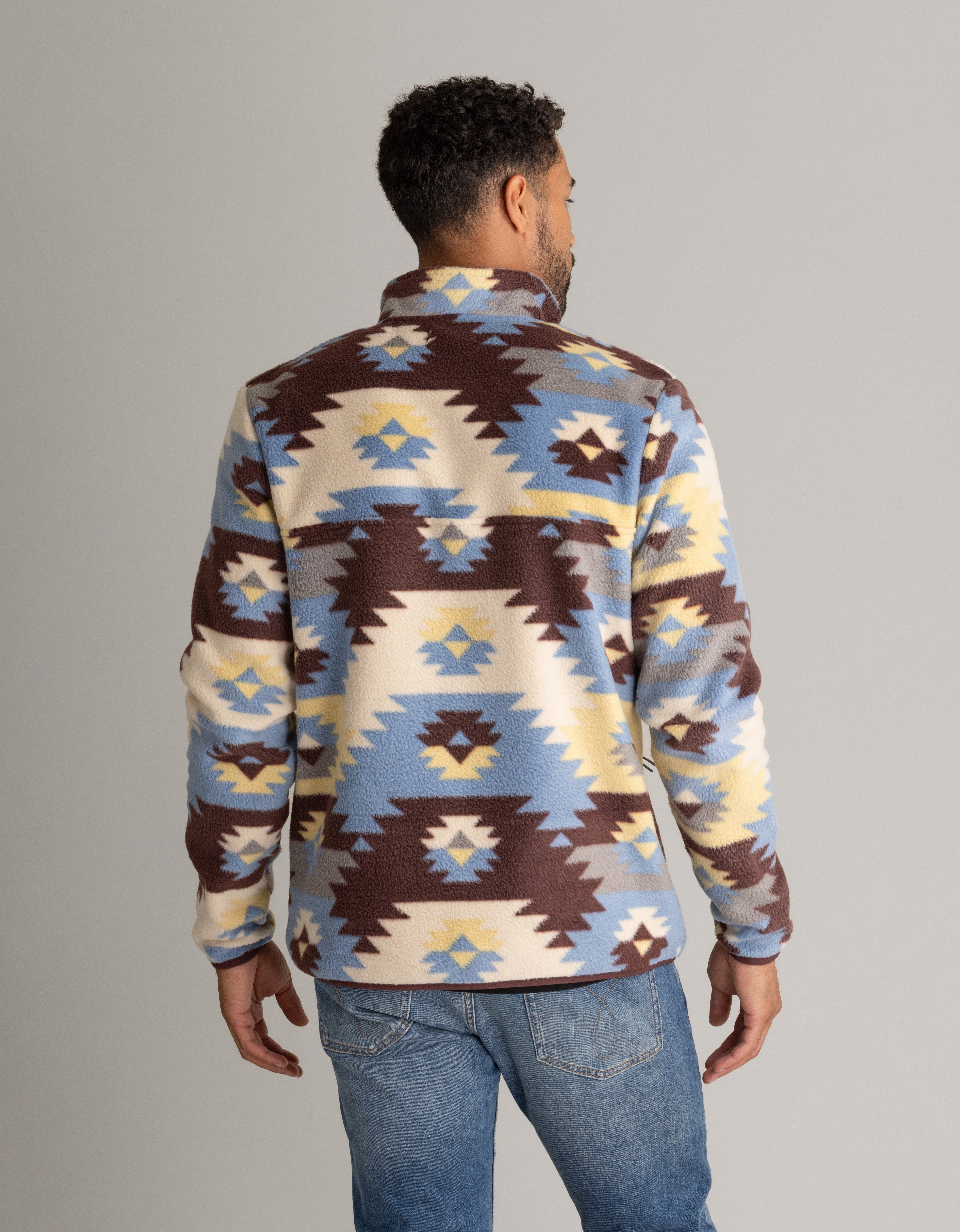 Men's Subzero Heavy Printed Fleece 1/4 ZIp Pullover
