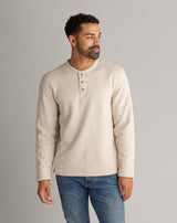 Men's Fireside Sherpa Lined Waffle Henley - LIV Outdoor