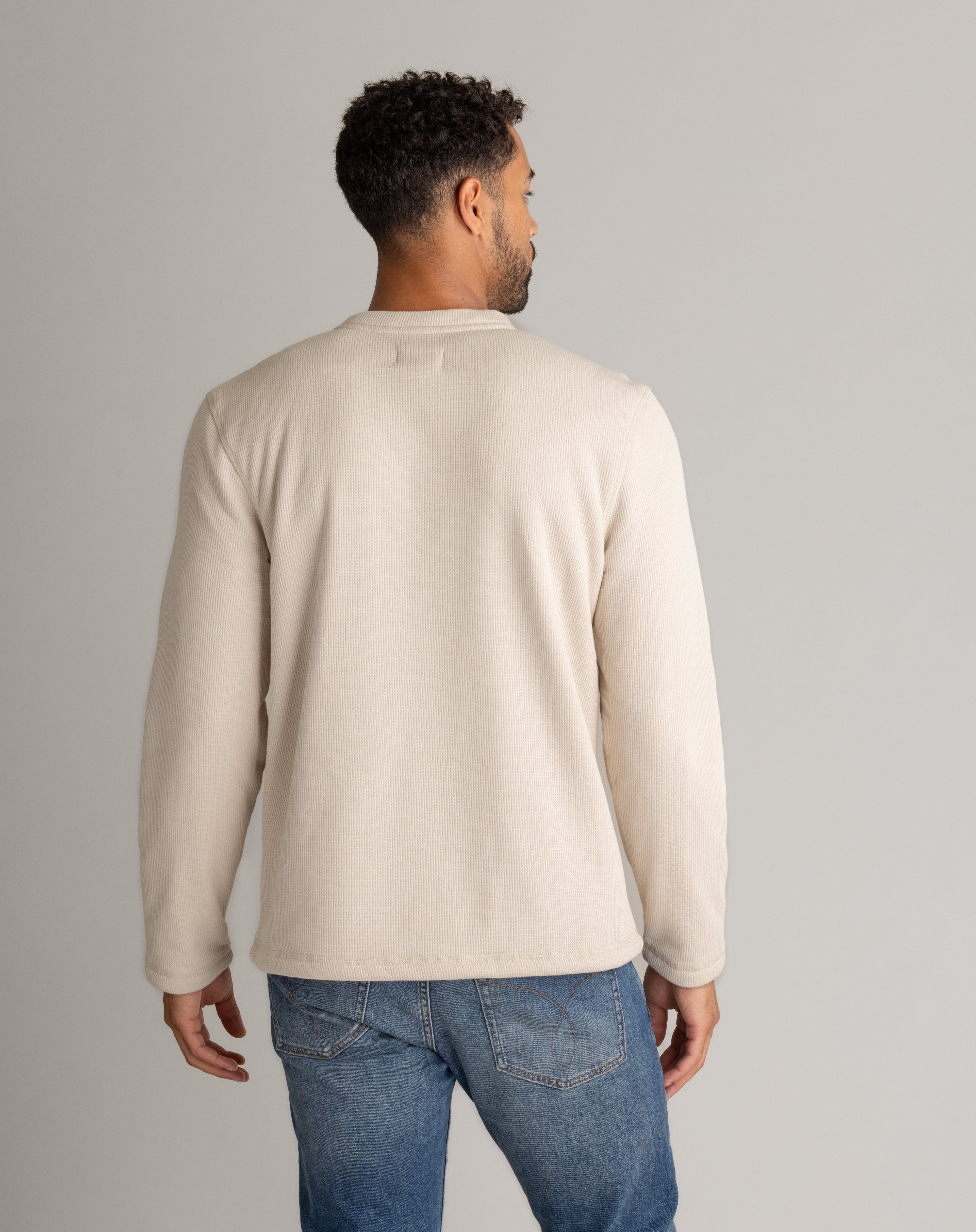 Men's Fireside Sherpa Lined Waffle Henley - LIV Outdoor