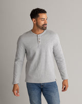 Men's Fireside Sherpa Lined Waffle Henley
