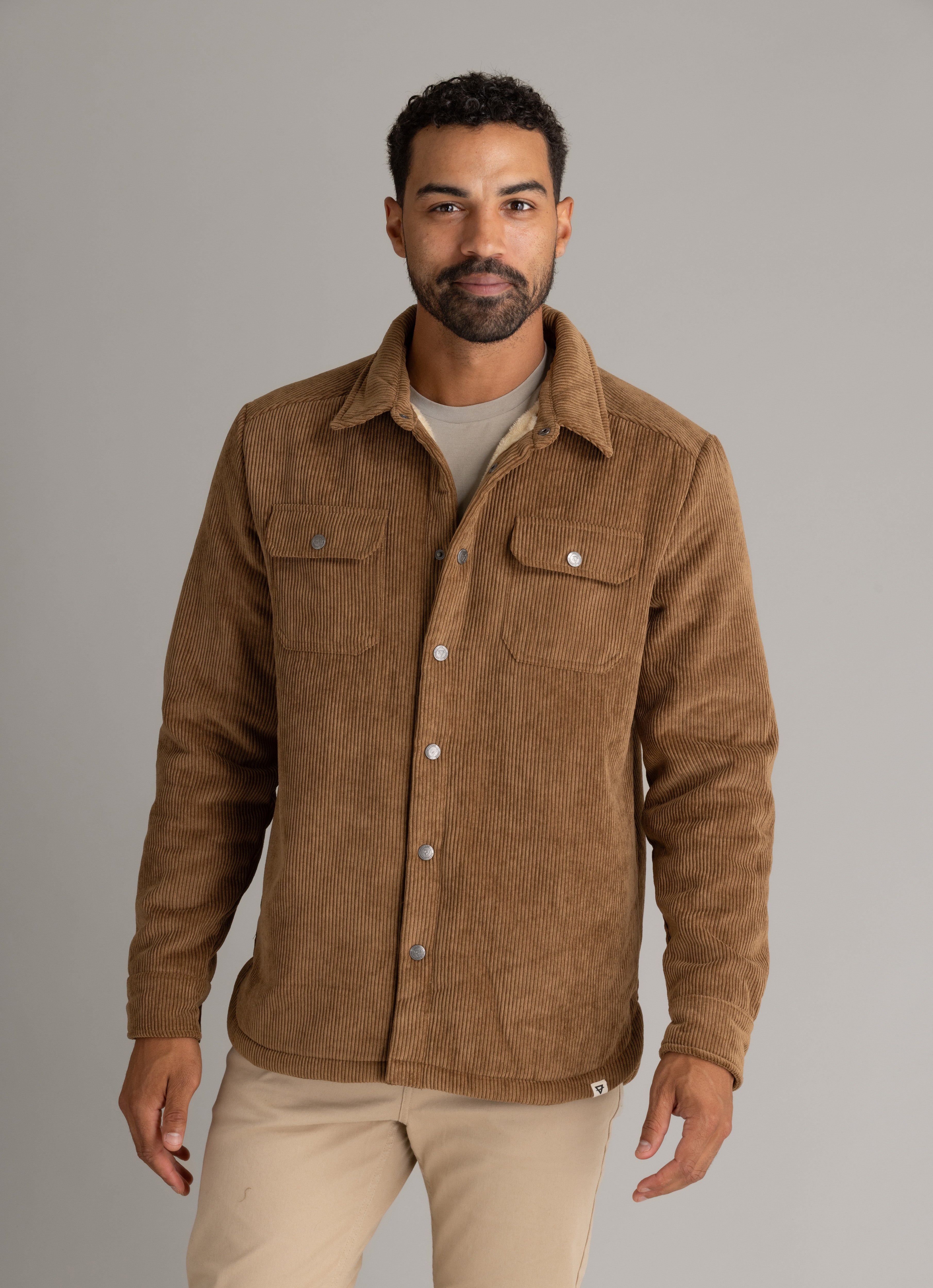 Men's Remy Sherpa Lined Corduroy Shirt Jacket - LIV Outdoor