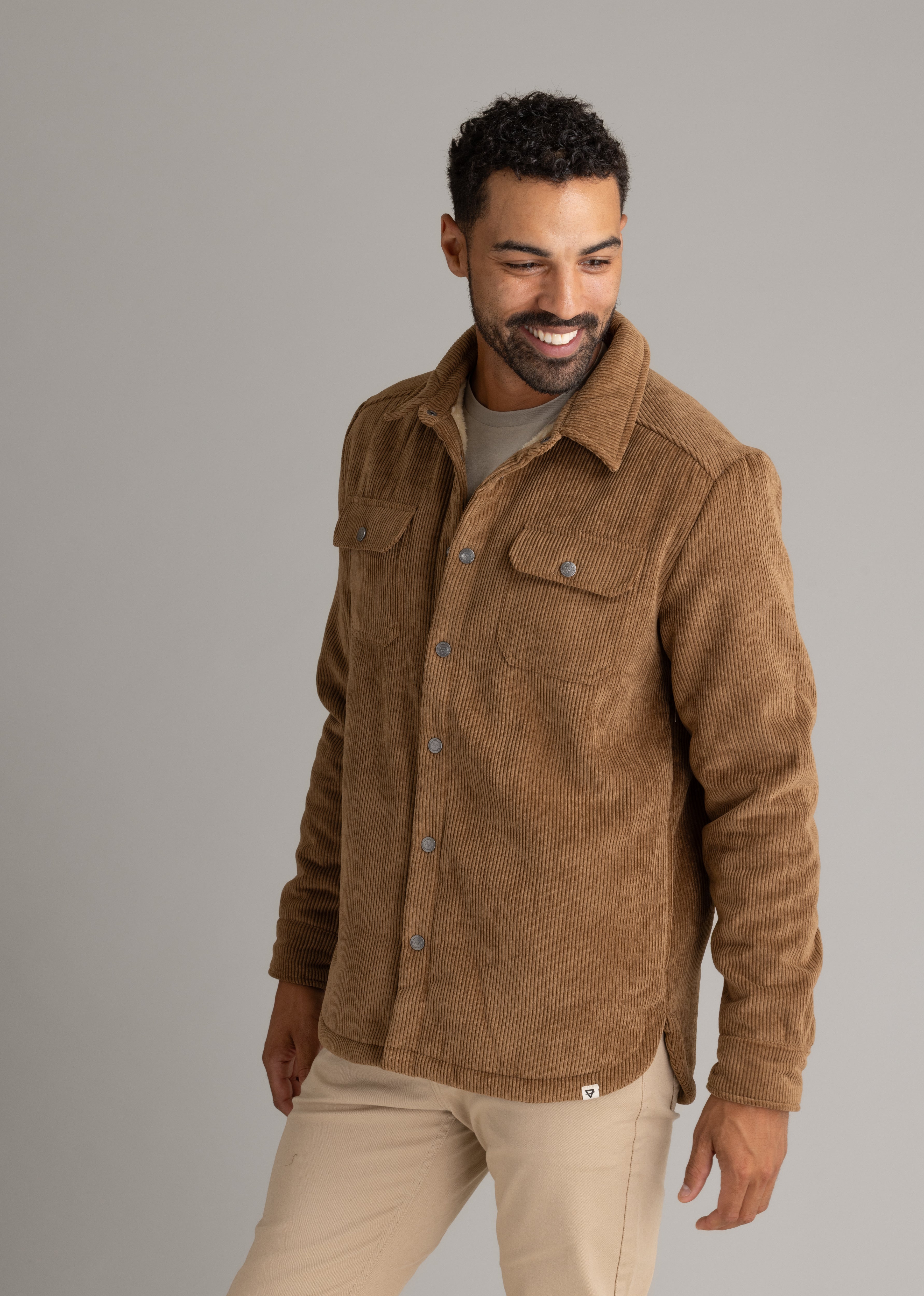 Men's Remy Sherpa Lined Corduroy Shirt Jacket - LIV Outdoor