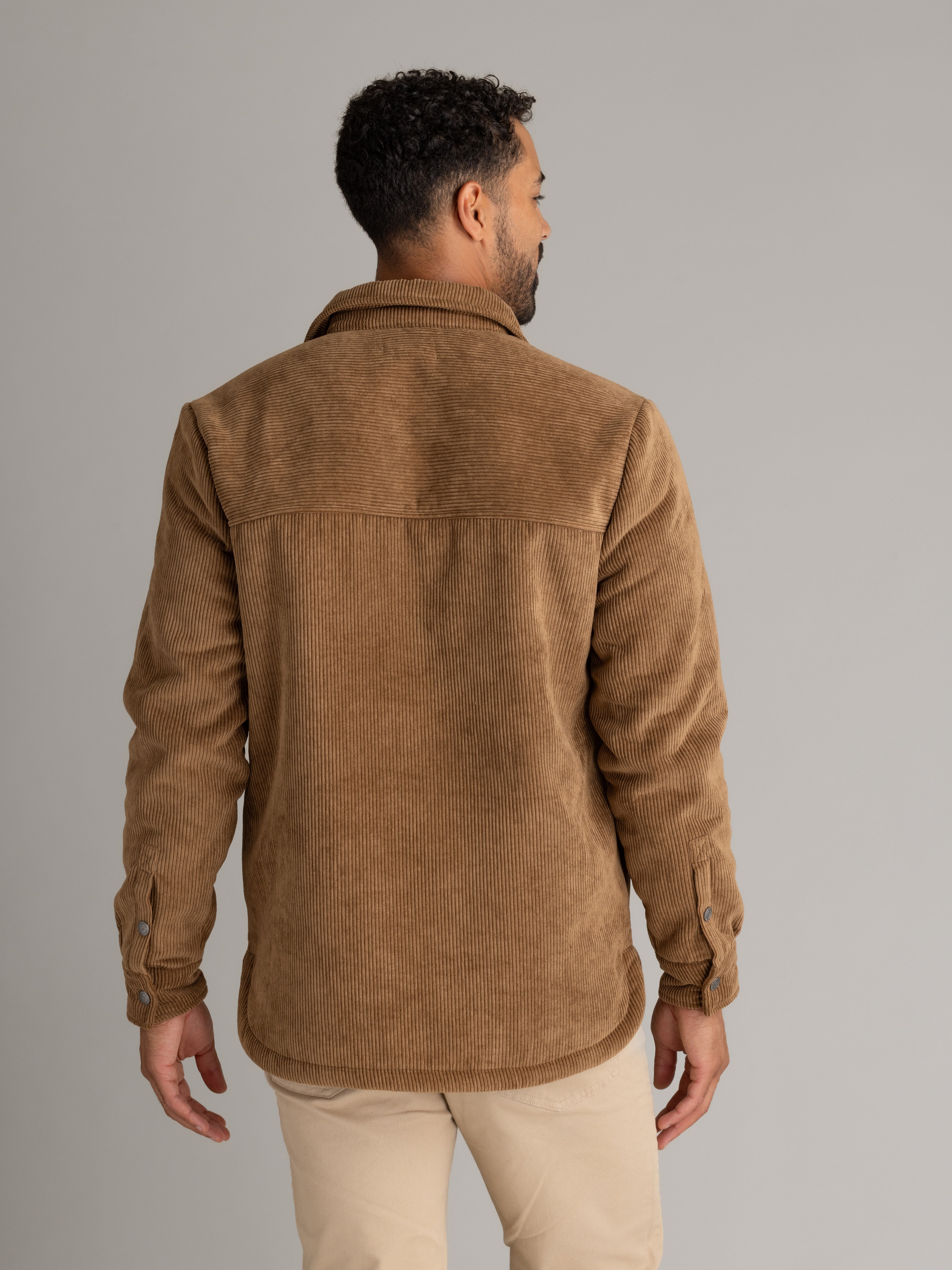 Men's Remy Sherpa Lined Corduroy Shirt Jacket - LIV Outdoor