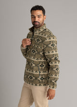 Men's Subzero Heavy Printed Fleece 1/4 ZIp Pullover