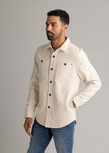 Men's Shay Faux Wool Button Down Jacket - LIV Outdoor
