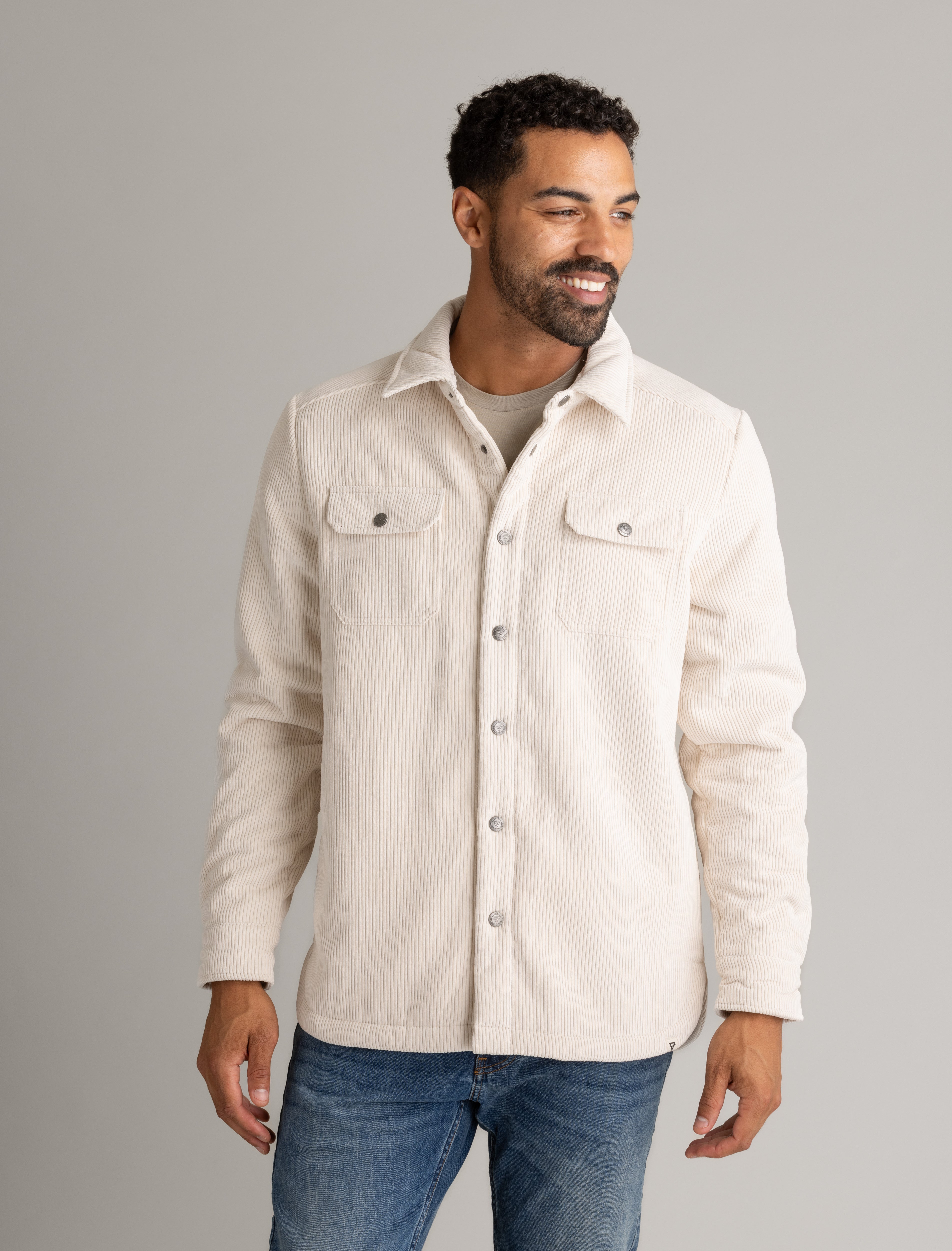 Men's Remy Sherpa Lined Corduroy Shirt Jacket - LIV Outdoor