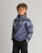 Boys Subzero Heavy Fleece Printed Snap Tee - LIV Outdoor