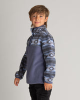 Boys Subzero Heavy Fleece Printed Snap Tee - LIV Outdoor