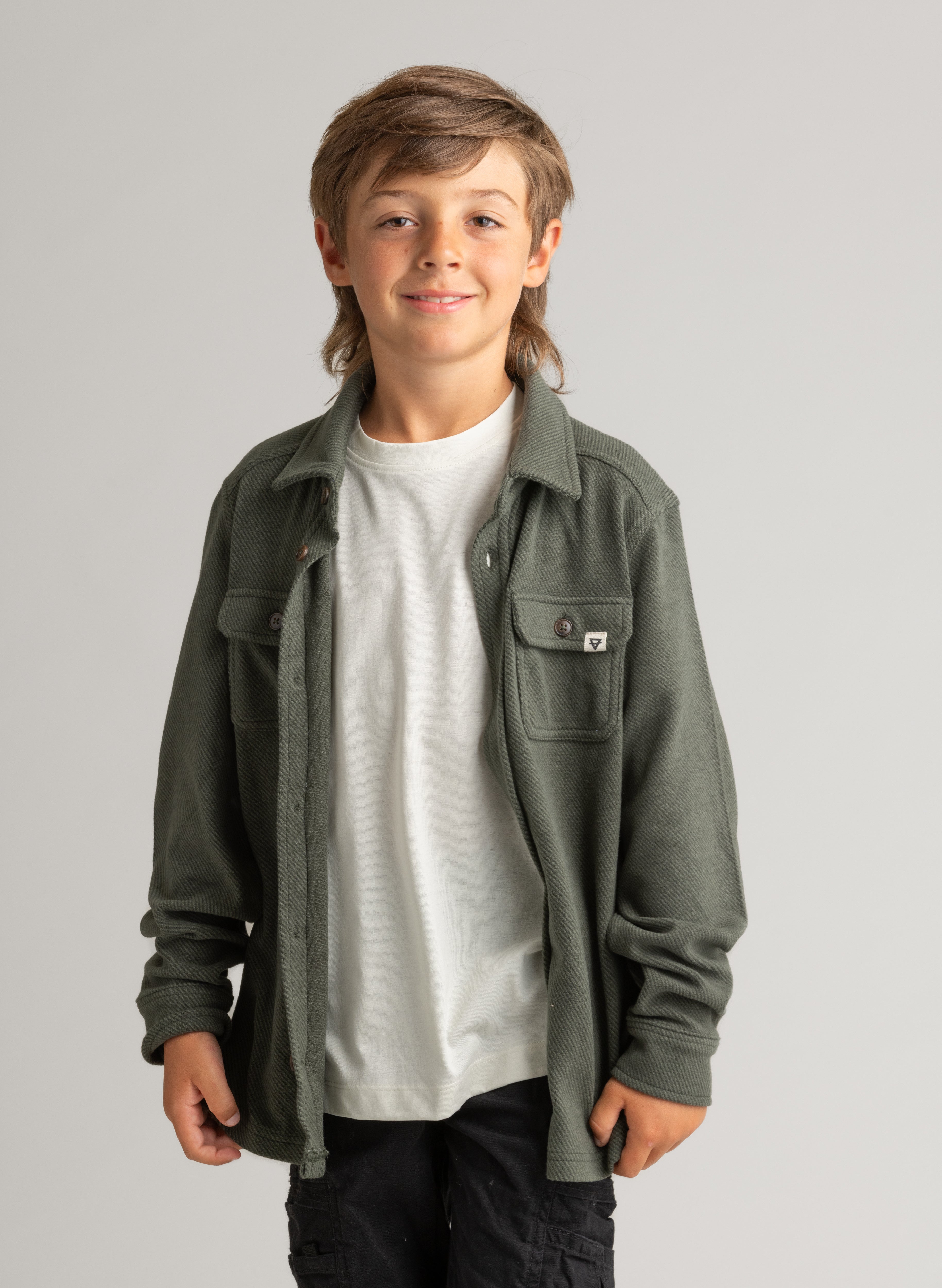 Boys Lichen Stretch Flannel Shirt - LIV Outdoor