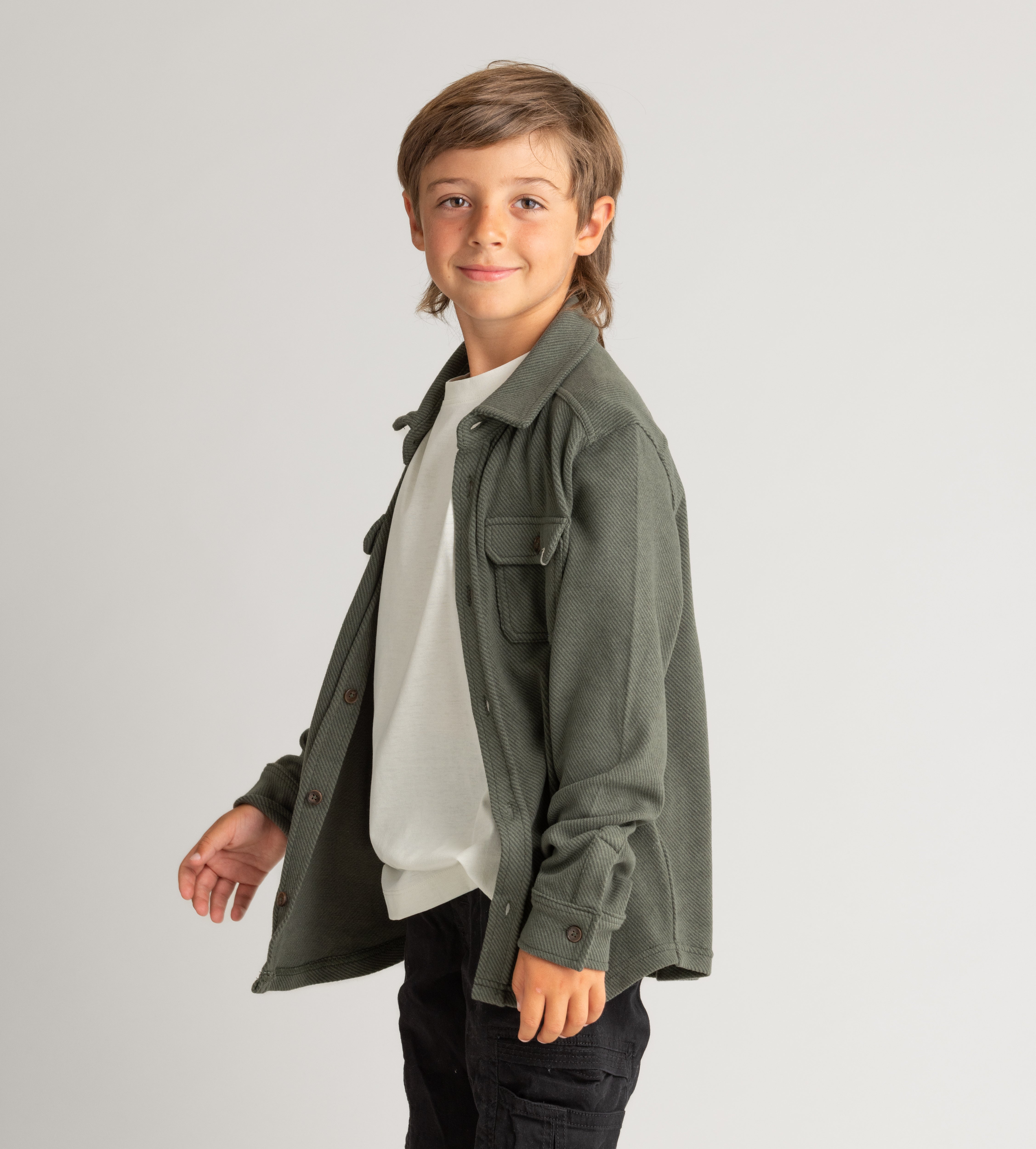 Boys Lichen Stretch Flannel Shirt - LIV Outdoor