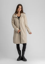 Women's Ainsley Long Bonded Boucle Snap-up Coat - LIV Outdoor