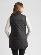 Women's Aster Hip Length Diamond Quilt Puffer Vest - LIV Outdoor