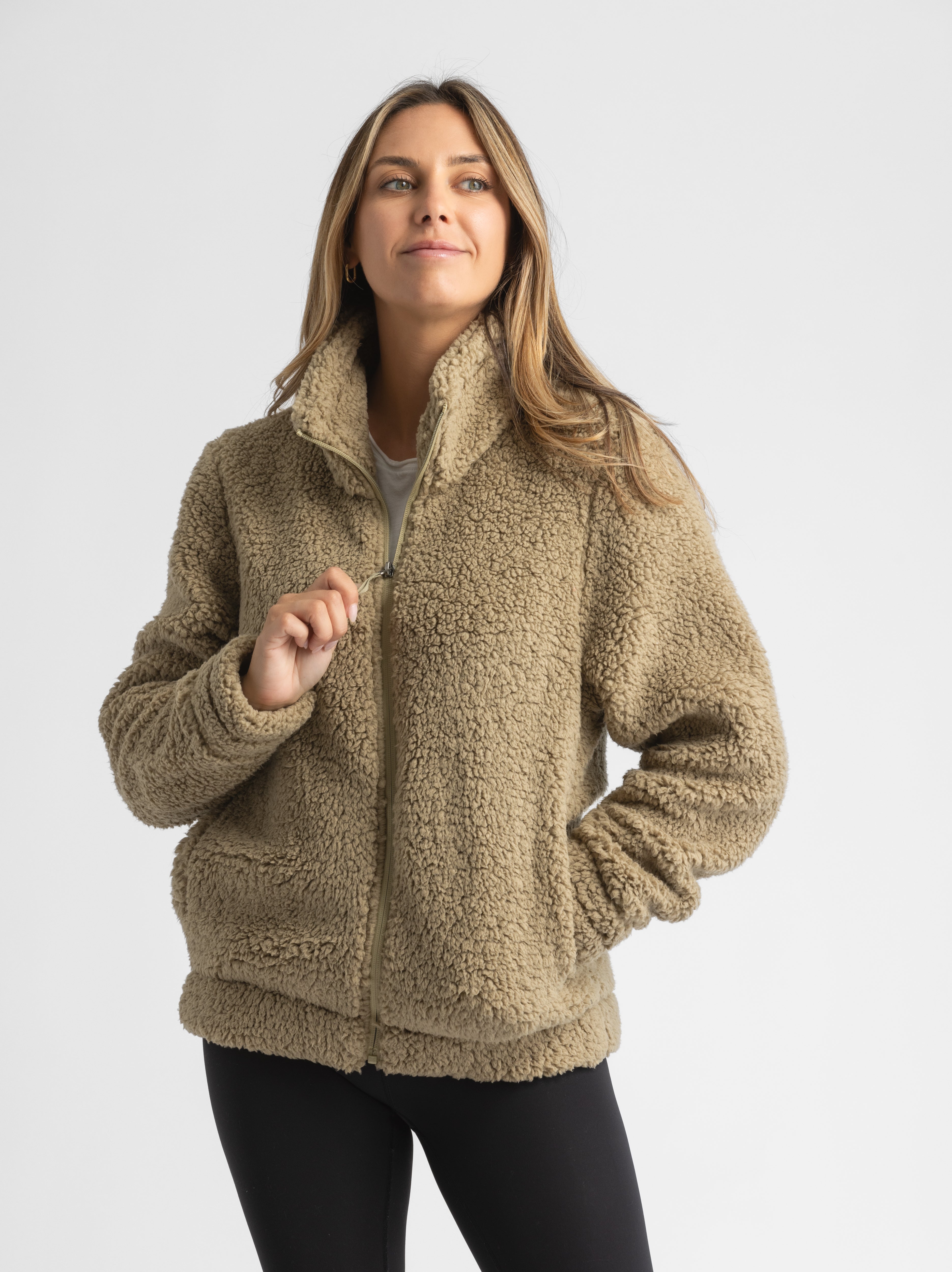 Women's Ainsley Full Zip Sherpa Jacket - LIV Outdoor