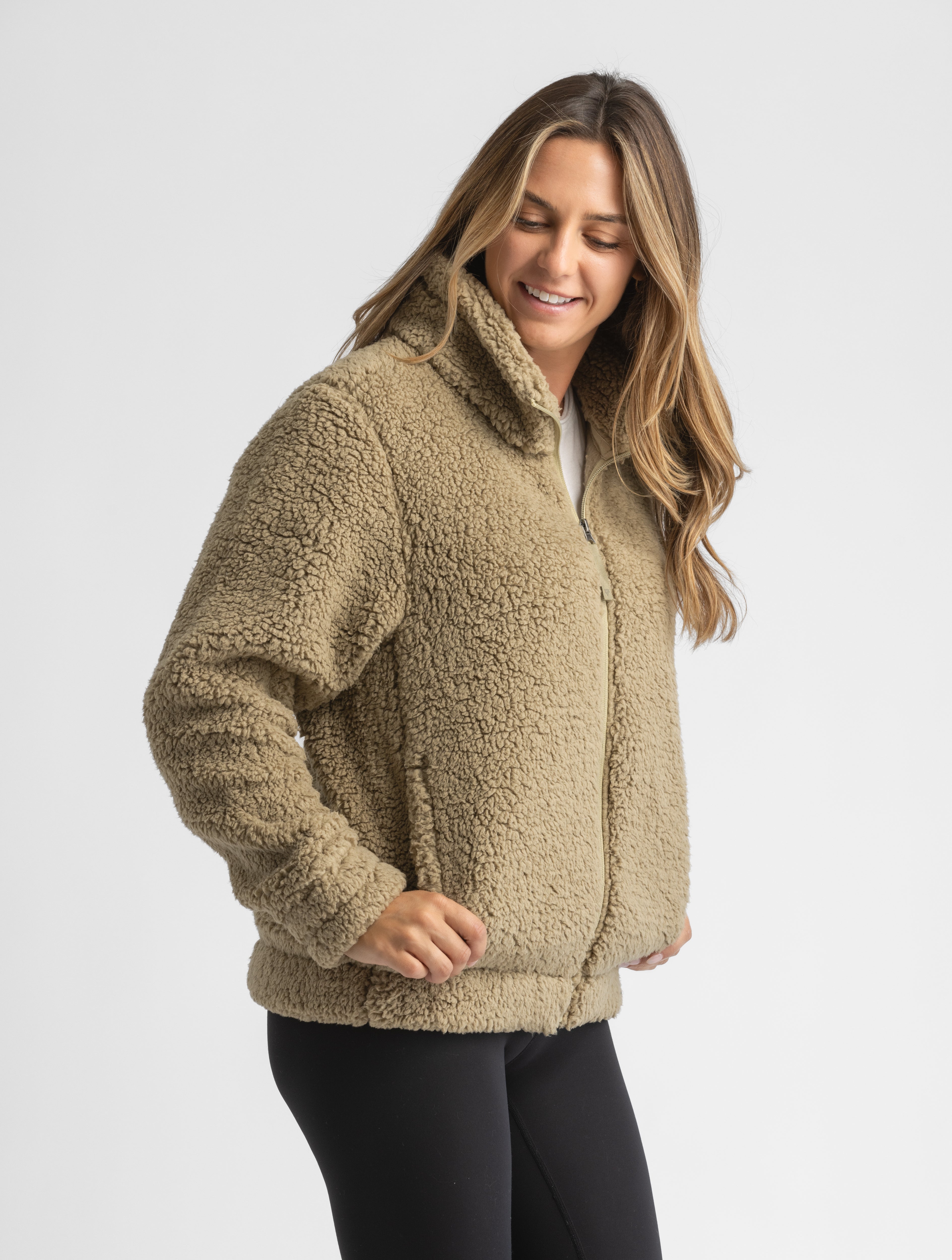 Women's Ainsley Full Zip Sherpa Jacket - LIV Outdoor