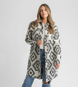 Women's Shay Faux Wool Long Button Coat - LIV Outdoor