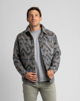 Men's Shay Faux Wool Button Down Jacket - LIV Outdoor